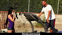 desperate teen  naked in public and fucks to p  and fucks to pay rent 18