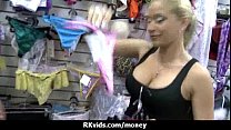 Desperate teen  naked in public and fucks to p  and fucks to pay rent 11