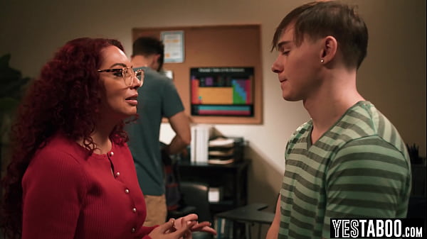 Horny teen students double penetrate busty MILF teacher in class