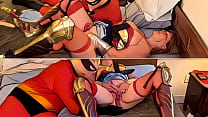 Granny Wonder Woman Convinces Mr Incredible To Cheat, Fuck & Cum In Her! An AI Animated Adventure