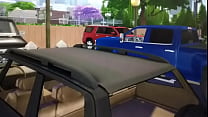 The x Sims 4 arita shake the car and ride him to hard for everyone to see him being a whip