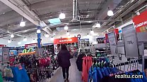 Stellar czech teen was seduced in the supermarket and shagged in pov