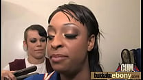 Ebony Babe Sucks Group Of White Guys 5