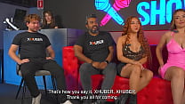 Big Titted and Big Boobed Latinas Go Crazy in Interview that Ended in Orgy