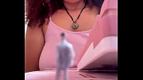 Chubby Ebony Giantess Fart Domination Punishes Tiny Man