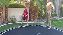 I Snuck Into His Backyard To Jump Naked Im Glad He Decided To Join!!Full Video Posted To My -Link In Bio-