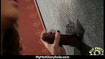 Huge Tit Babe Deepthroats Gloryhole DIck 3