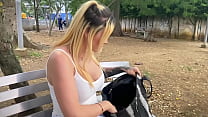 I meet a stranger in the park and offer her money in exchange for letting me eat her tight pussy - THEYOUNGNICO