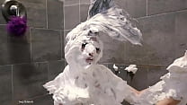 Sage Eldritch Pied Face: WAM Shaving Cream Pies