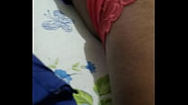 Nega gostosa de calcinha no rego