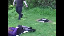 Claire Gets Stripped to Stockings & Spanked at Campsite