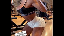 Gracyanne Barbosa linda demais academia shorts branco delicia  2