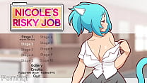 gamepley of Nicole's Risky Job String Game