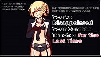 You've dissapointed your German Teacher for the last time! [Sexy male voice, ASMR, GWA, Audioporn]