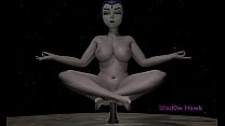 Raven meditates and masterbates