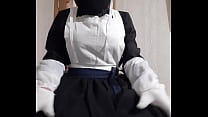 Victorian maid masturbates