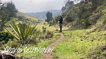 Cuervoperv - Slim and sexy orgasm and cumshot in public lover at risk among the trees near a road