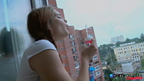 Blowing bubbles leads to blowing hard cock