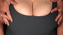 Hard nipple sucking and play