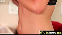 Sweetie gives a hot slippery nuru massage 20