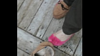Trashed moccasins