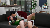 Horny Girlfriend Gets Creampied For Christmas - sims 4 - 3D animation
