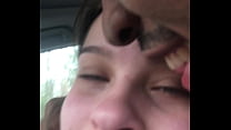 Lesbian bestfriend gets wet during a training session and bends over