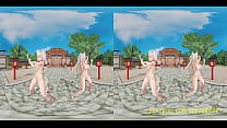 vr180 mmd FuwaMoco Nude dance 3d hololive