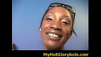 Black babe sucking cock - Gloryhole Initiations 24