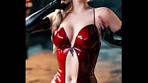 Elsa Red Latex Crimson Ice Queen