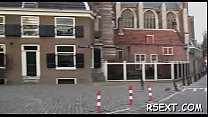 Horny old boy takes a tour in amsterdam's redlight district