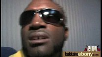 Hot ebony chick in interracial gangbang 22