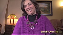 Sexy Horny Brunette Kayla Gives A BJ And Gets Her Love Holes Ponded!