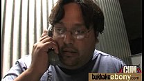 Ebony gets group cumshots 13