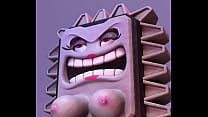 Thwompette monster girl riding dildo by Shadow Ball