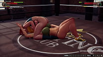 Karen Krash VS Mossi (Naked Fighter 3D)