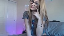 Cute tattooed webcam girl with glasses and big boobs 3
