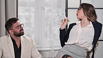 Lustful Language Teacher Marica Chanelle Ditches Italian Lesson For Interracial DP Action GP3264