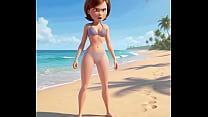 Helen Parr chooses the wrong bikini