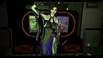 3D super cute DJ wearing sexy dress have a hardcore sex with big dick strangers