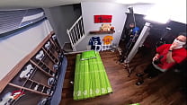 BTS 360 Look At Cheerleader vs Two Football Teams Gangbang