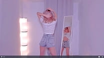 Blonde Girl Shows Off her Dance Moves