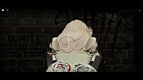 Blonde roblox slut whores herself out  by BBCs in an alleyway