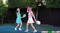 Pickleball and foursome step family sex