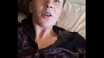 Sexy redhead toying