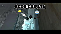 Follando a una seguidora en Roblox