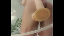 Anna love dildo deep in her ass