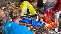 “Share Your Girlfriend” Camper Cutie Bathed in Cum