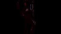 Ghost/Invisible -  Living latex suit doing a pole dance