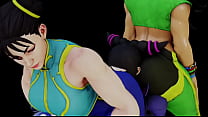 Chun LI and Laura X Juri Ass Worship